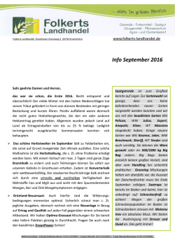 Info September 2016 - Folkerts Landhandel