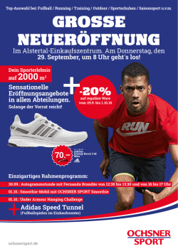 GROSSE NEUER&Ouml;FFNUNG