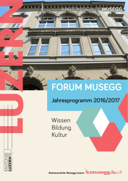 forum musegg - Kantonsschule Musegg