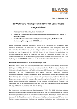 BUWOG-COO Herwig Teufelsdorfer mit Cäsar Award