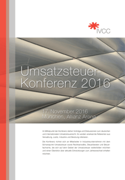 4. Münchner Umsatzsteuerkonferenz, International VAT