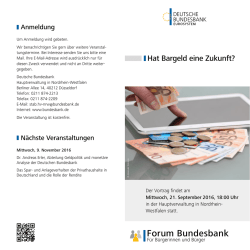 Hat Bargeld eine Zukunft?