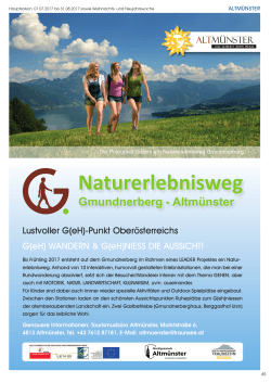 Naturerlebnisweg Gmundnerberg