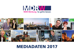 mediadaten 2017 - MDR