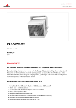 PAB-52WP/WS