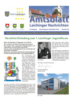 Laichinger Nachrichten 2016 Nr. 38