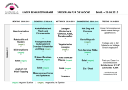 unser schulrestaurant speiseplan für die woche 26.09. – 29.09.2016