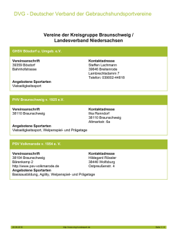 DVG - Deutscher Verband der Gebrauchshundsportvereine