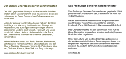 Info &uuml;ber den Chor. - Das Freiburger Senioren Salon Orchester