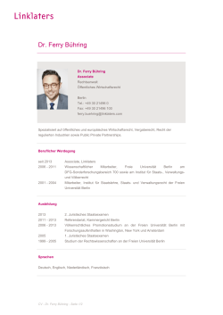 Dr. Ferry B&uuml;hring