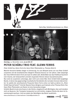 peter schärli trio feat. glenn ferris