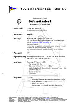 Ausschreibung Föhn-Anderl 2016