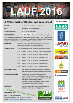 Infos zum 4. V&ouml;lkermarkter Kinder