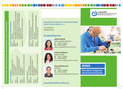 Ansprechpartner - Lebenshilfe Bruchsal