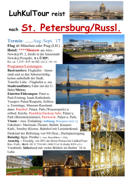 nach St. Petersburg/Russl.