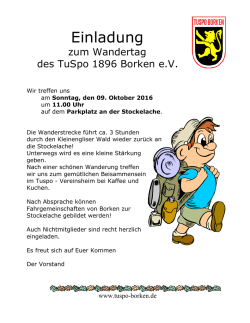 Einladung - TuSpo Borken