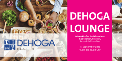 Einladung und Anmeldekarte DEHOGA Lounge
