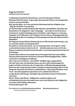 INFO ・Brief vom 01