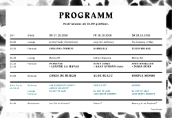 programm - Zermatt Unplugged Kaufleuten