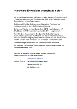 Hardware-Entwickler (m/w)
