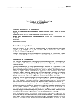 Drucksachen allgemein - Nieders&auml;chsischer Landtag