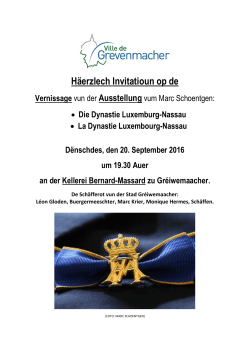 H&auml;erzlech Invitatioun op de
