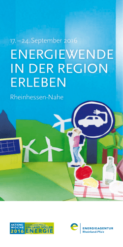 Aktionswoche in der Region Rheinhessen-Nahe