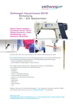 Hausmesse September 2016