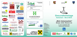 guten Tag! - Gesundheitstage K&auml;rnten