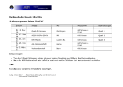 Schiessprogramm Kantonalkader G10 Elite