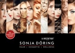 Dienstleistungen - Sonja Döring - Haar - Kosmetik