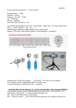 DM2CM Kondensatormikrofon NW 882 ( DC 3 &ndash; 8 Volt mit DC / DC