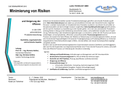 Minimierung von Risiken - LeoSim Technology GmbH