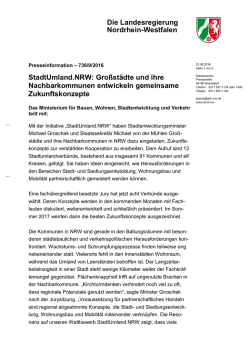 Großstädte und ihre Nachbarkommunen entwickeln gemeinsame