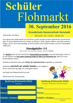 30. September 2016 - Sonnenschule Versmold