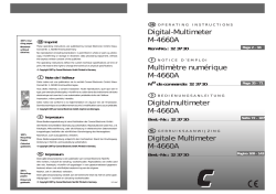 Digital-Multimeter M-4660A Multim&egrave;tre num&eacute;rique M