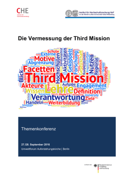 Die Vermessung der Third Mission