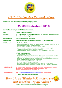 Kinderfest in Odershausen - Tenniskreis Waldeck