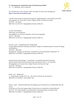 Liste unserer Bücher