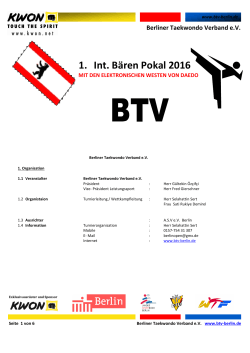 Berliner Taekwondo Verband eV