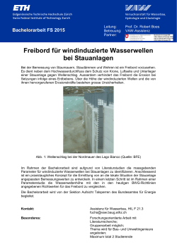 Freibord für windinduzierte Wasserwellen bei Stauanlagen (PDF