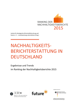 - Ranking Nachhaltigkeitsberichte