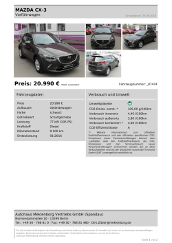 Preis: 20.990 € MwSt. ausweisbar