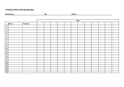 Teilnehmerliste Rehasportgruppe