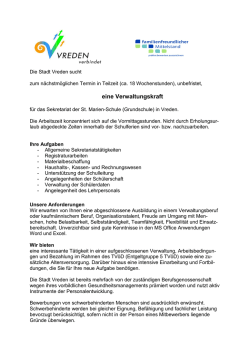 eine Verwaltungskraft