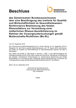 Beschlusstext (28,4 kB, PDF) - Gemeinsamer Bundesausschuss