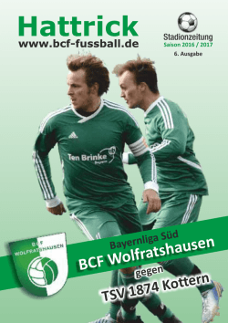 September 2016 - BCF Wolfratshausen Fußball