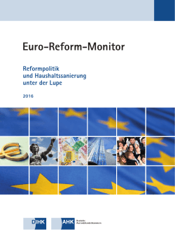 Euro-Reform-Monitor 2016 - Deutscher Industrie