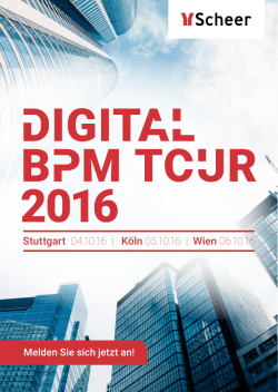 Digital BPM Tour Flyer