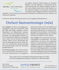 Chefarzt Gastroenterologie (m/w)